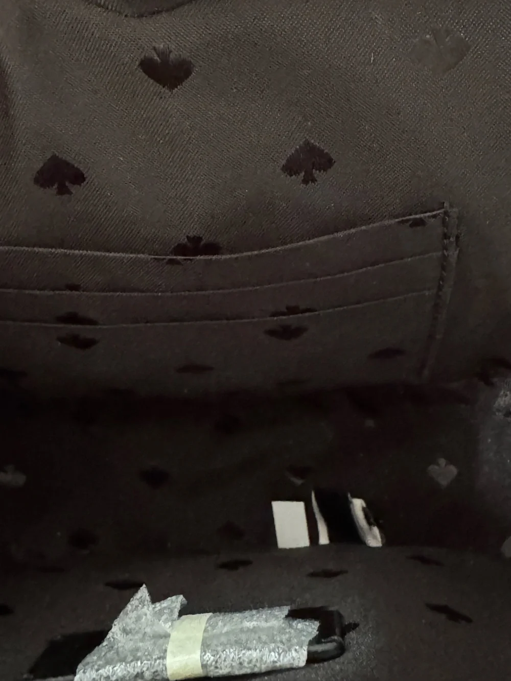 NWOT! Kate Spade Love Shack Black and White Polka Dot Heart Crossbody